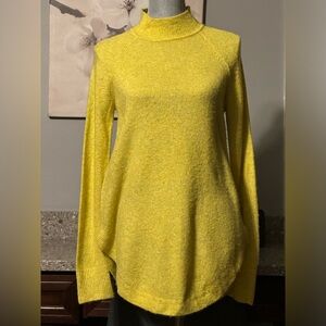 Ann Taylor LOFT yellow tunic sweater size XS extra small